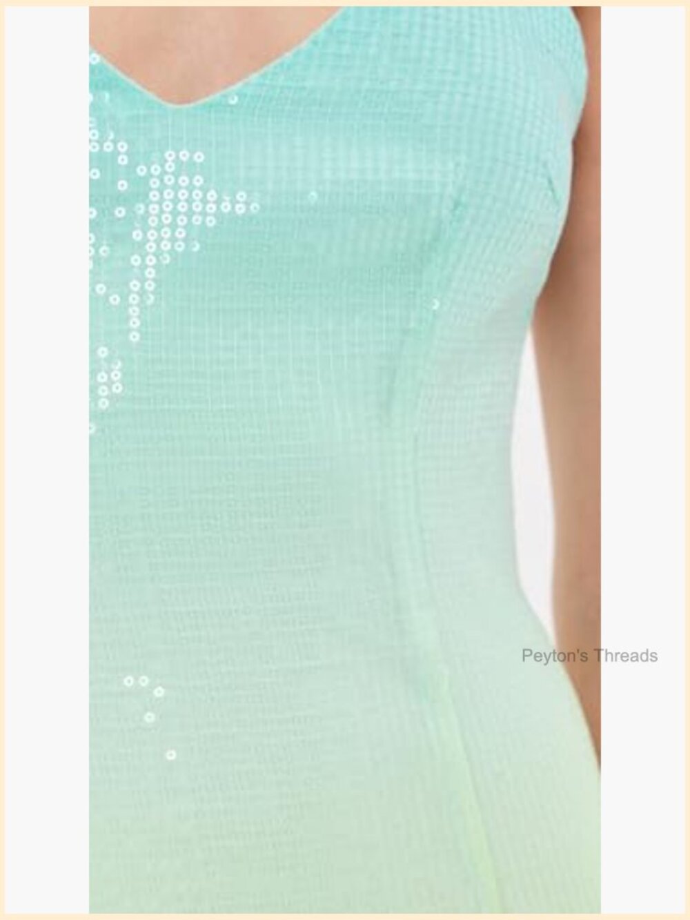 Sequin Maxi Dress with Adjustable Straps - Picture 6 of 6